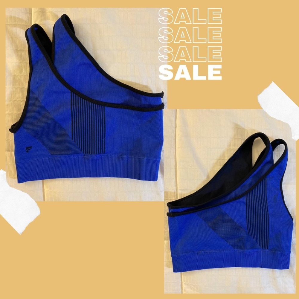 One sided sports bra